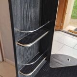 Vintage corner hairdresser from the 70s.