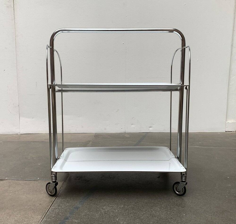 Vintage Folding Service Trolley by Raquer, 1970s