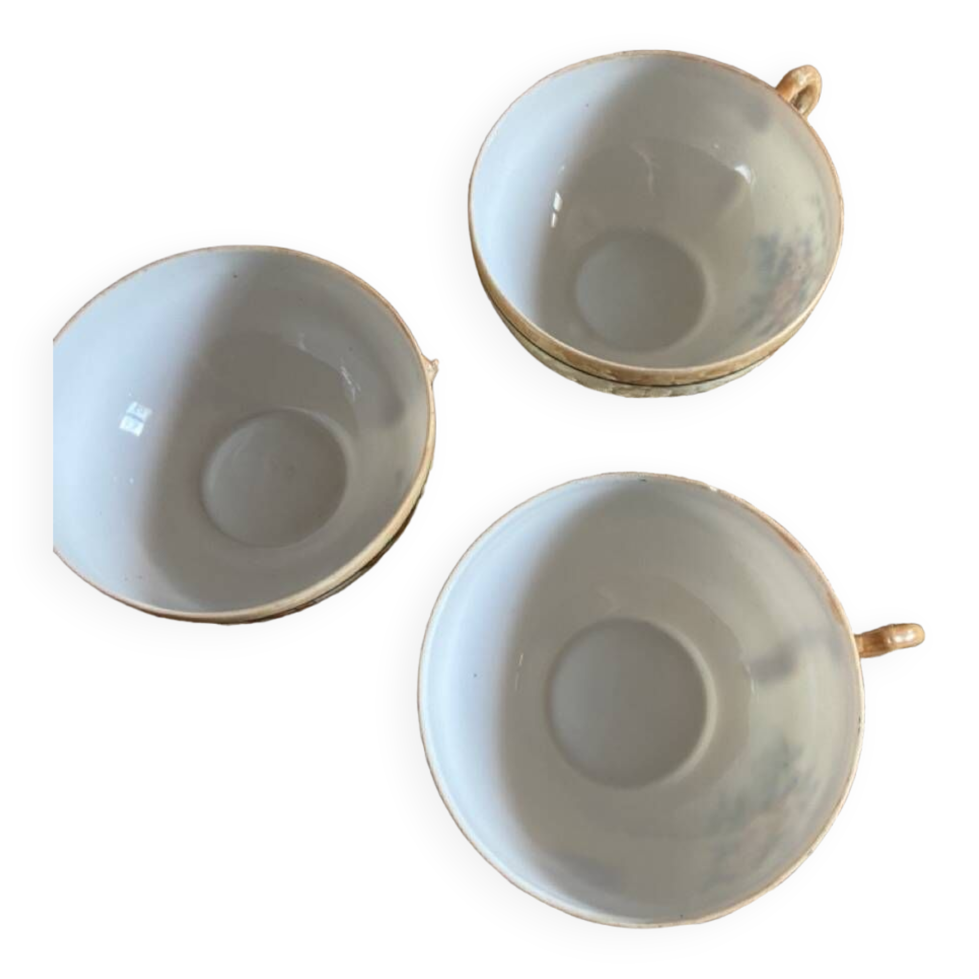 Japanese eggshell tea service cups