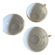 Japanese eggshell tea service cups