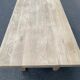 Farmhouse dining table stripped in solid raw oak 1930 - 216cm
