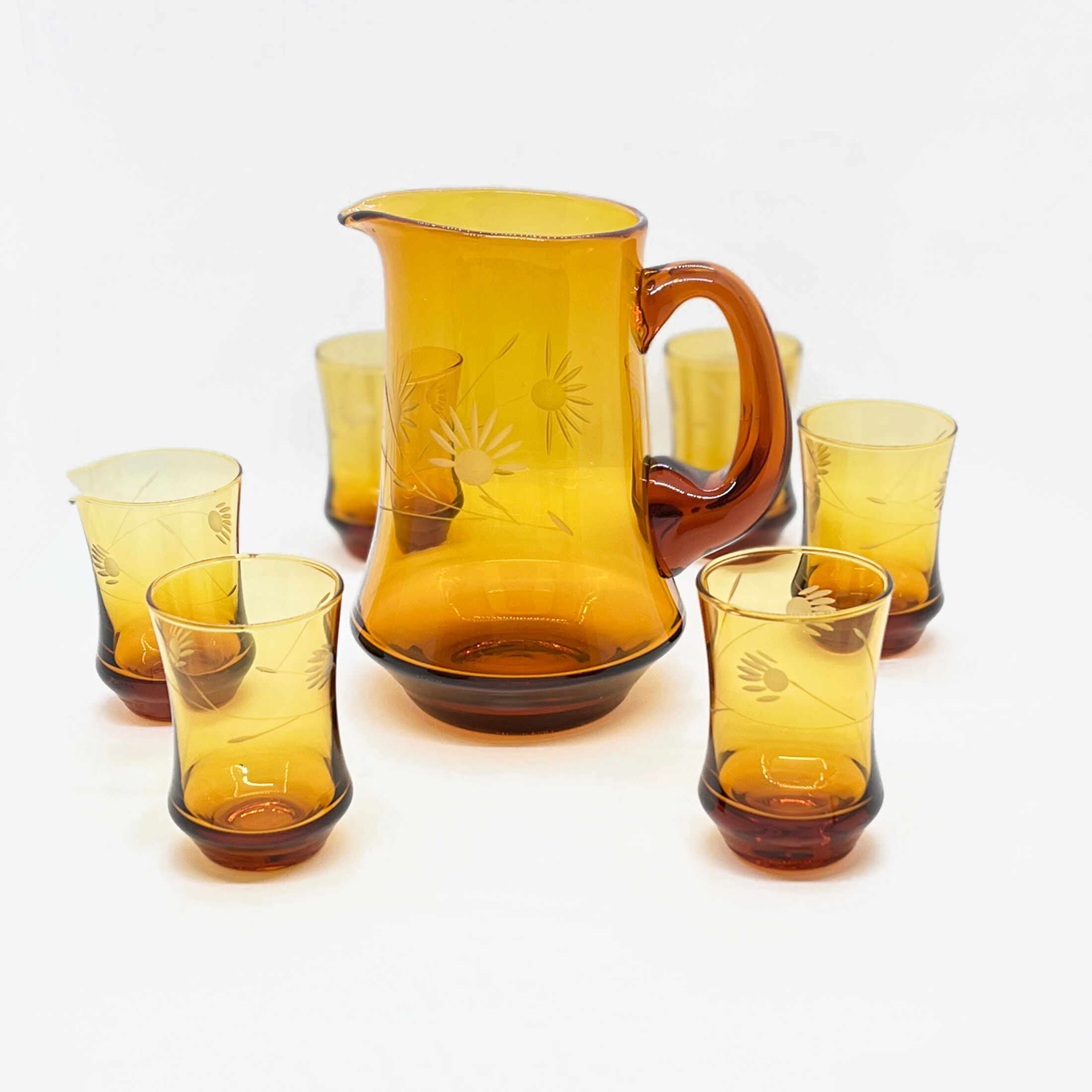 Service de boissons fraîches Huta Szkła Laura, Pologne, années 1970