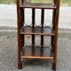 Vintage rattan and wicker shelf, 3 levels, 70cm