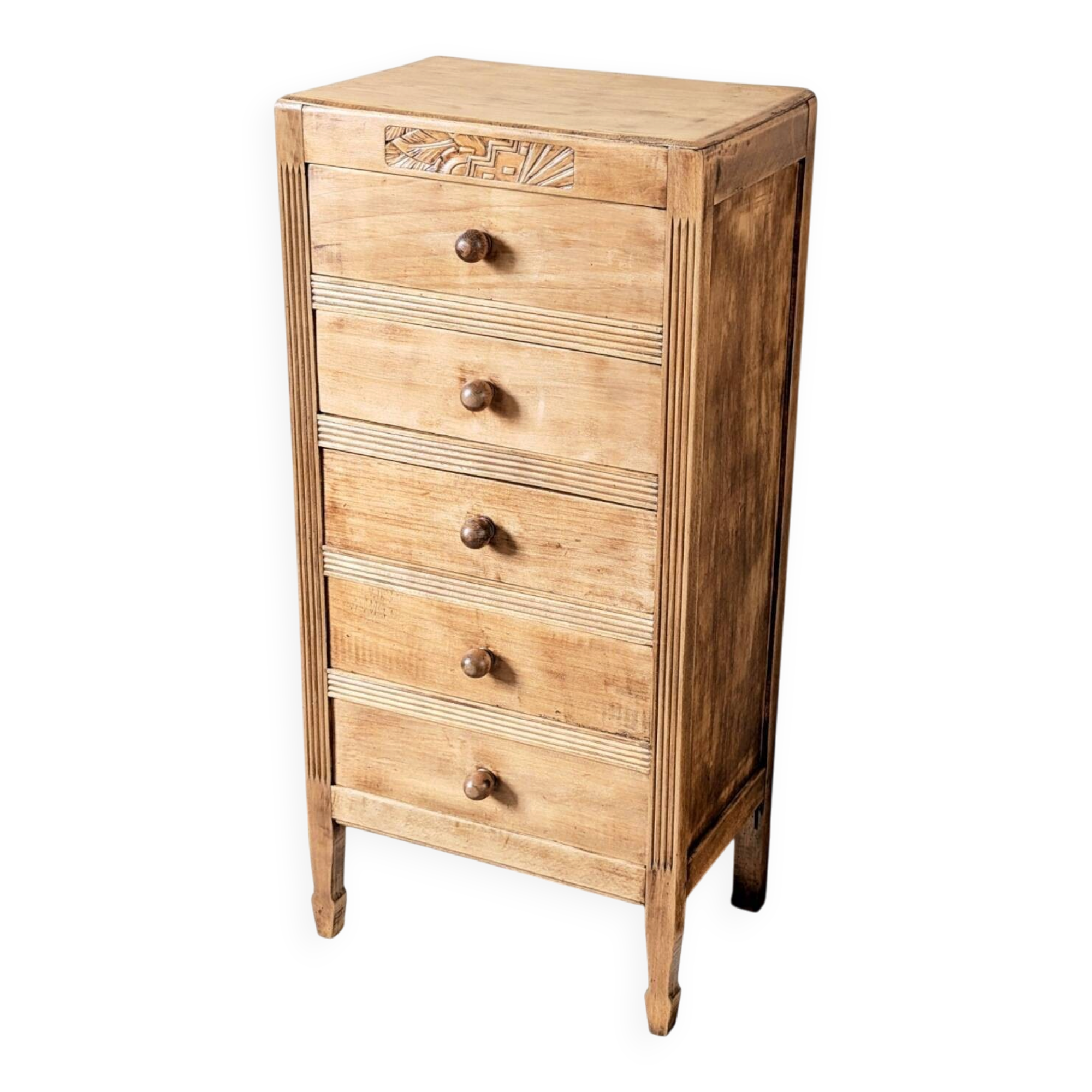 Art Deco chest of drawers, weekly drawer unit