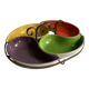 Compartmentalized appetizer dish