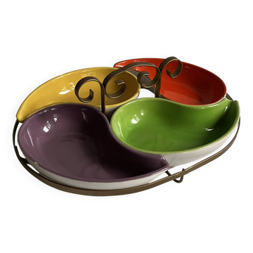 Plat apéritif à compartiments