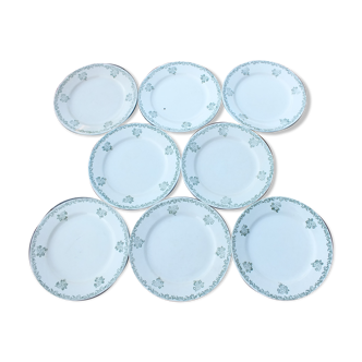 8 plates of table Creil and Montereau HBCM Service Alger