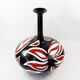 Studio pottery ceramic hand painted glaze vase circa 1970