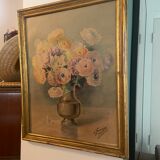 Vintage flower bouquet table