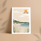 Illustration "the corsican beach" a4