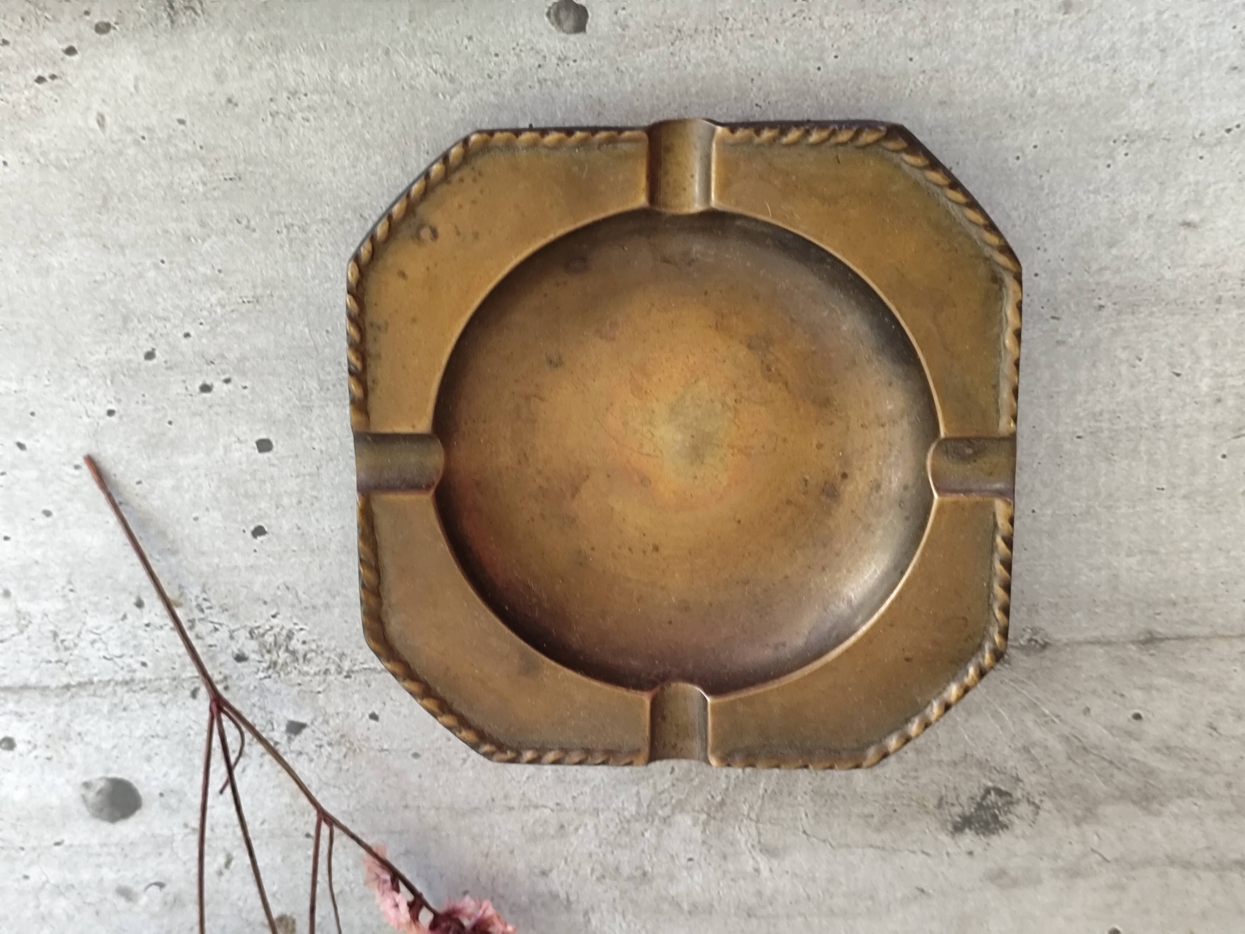Brass ashtray