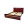 Eric Maville Acrylic Brass Burgundy Double Bed only 1970s