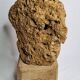 Sculptural lamp in openwork mineral concretion, brutalist style – 42 cm