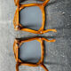 Set of 6 chairs in Louis XV style - carved wood and caning