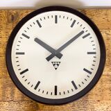 Industrial Bakelite Factory Wall Clock from Pragotron, 1960s