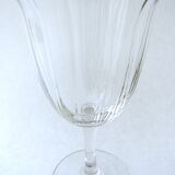 Suite of six standing glasses in colorless crystal with port, sherry or commandaria