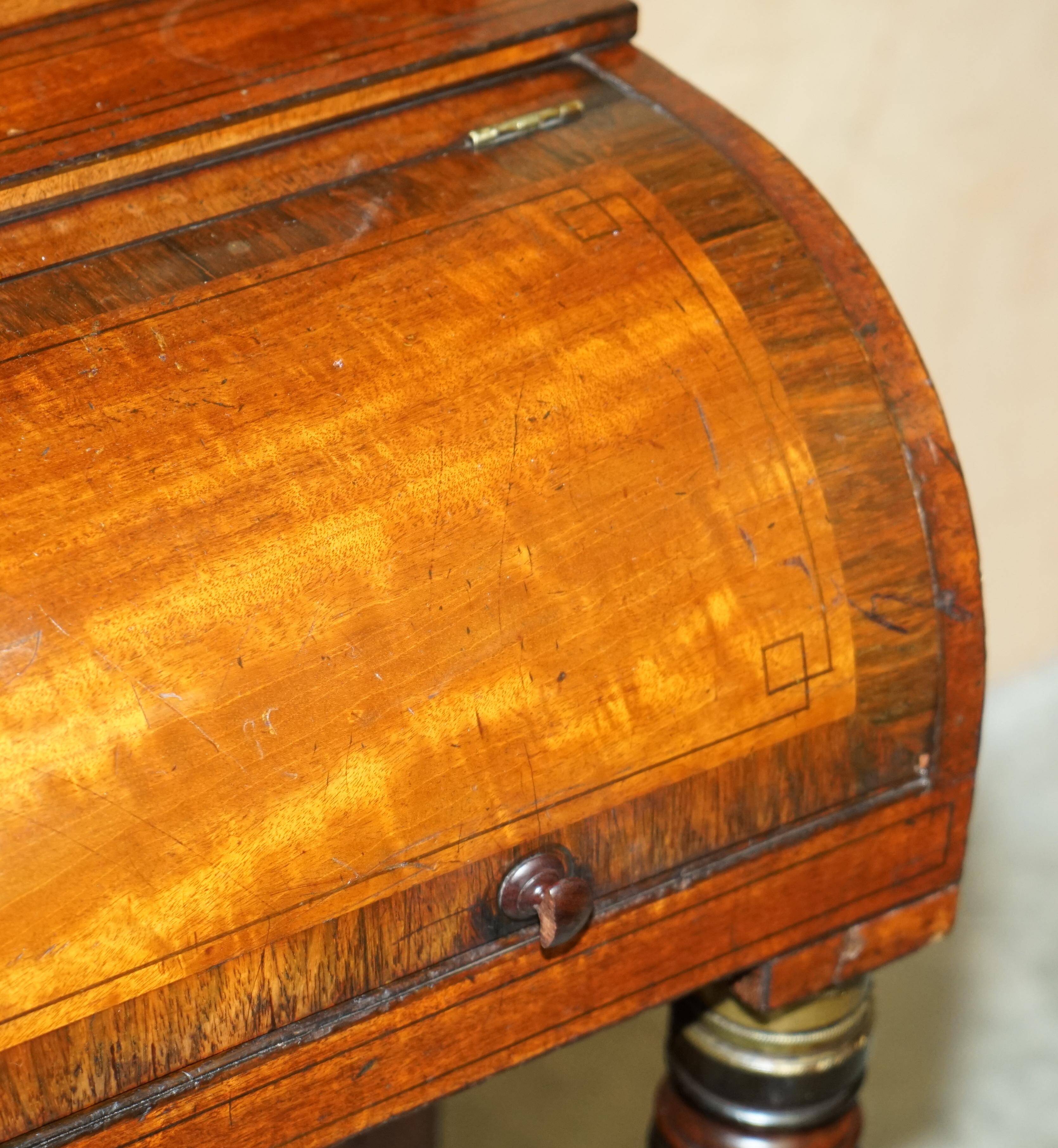 Victorian Scriban Desk in Walnut, 1860