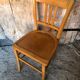Ancienne chaise bistrot style luterma bois clair vintage #a567