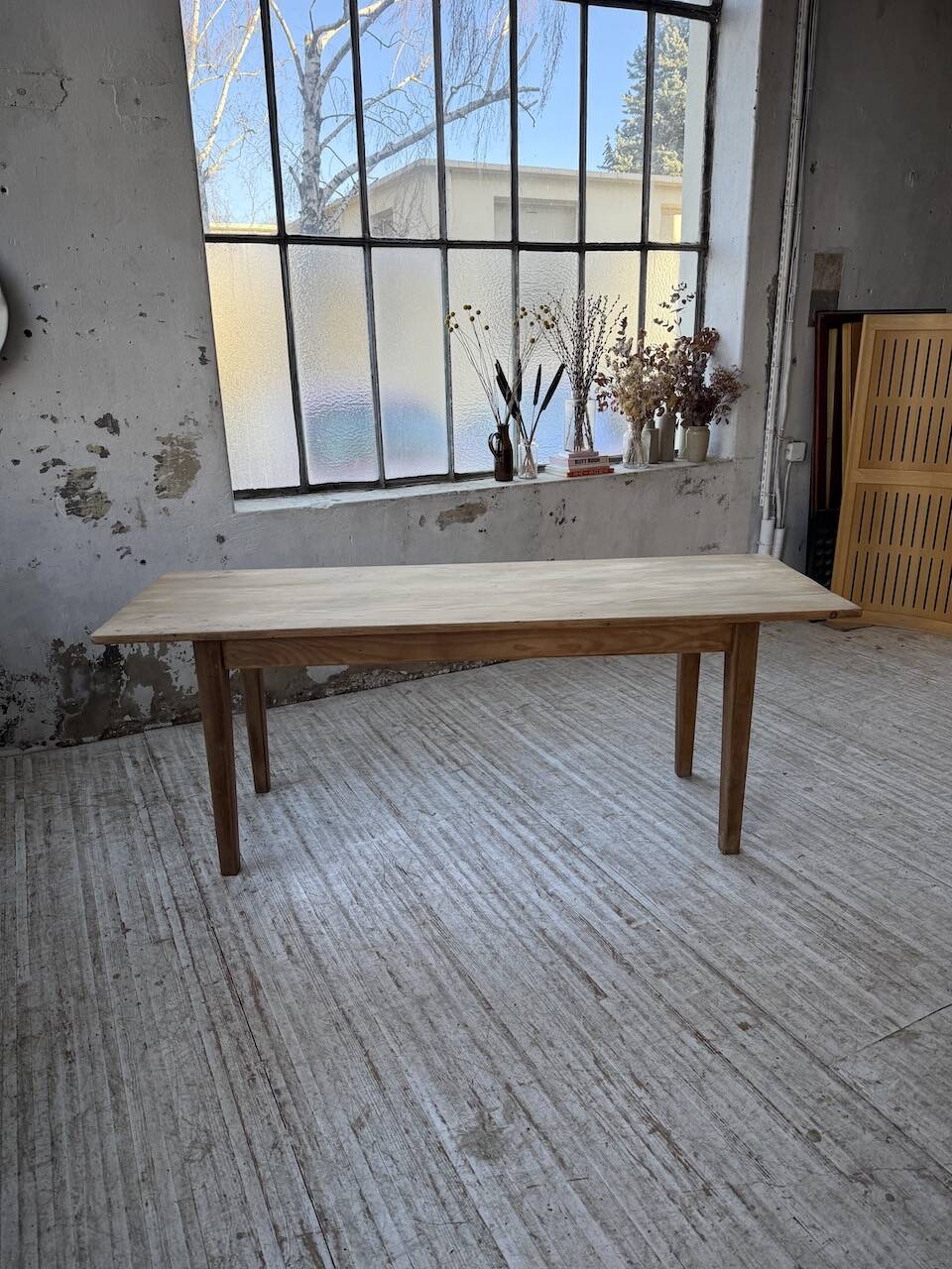 Pine and oak farmhouse table 2m