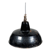 1930s/1940s Ceiling Lamp Industrial Lamp Enamel Loft Metal Bauhaus Design