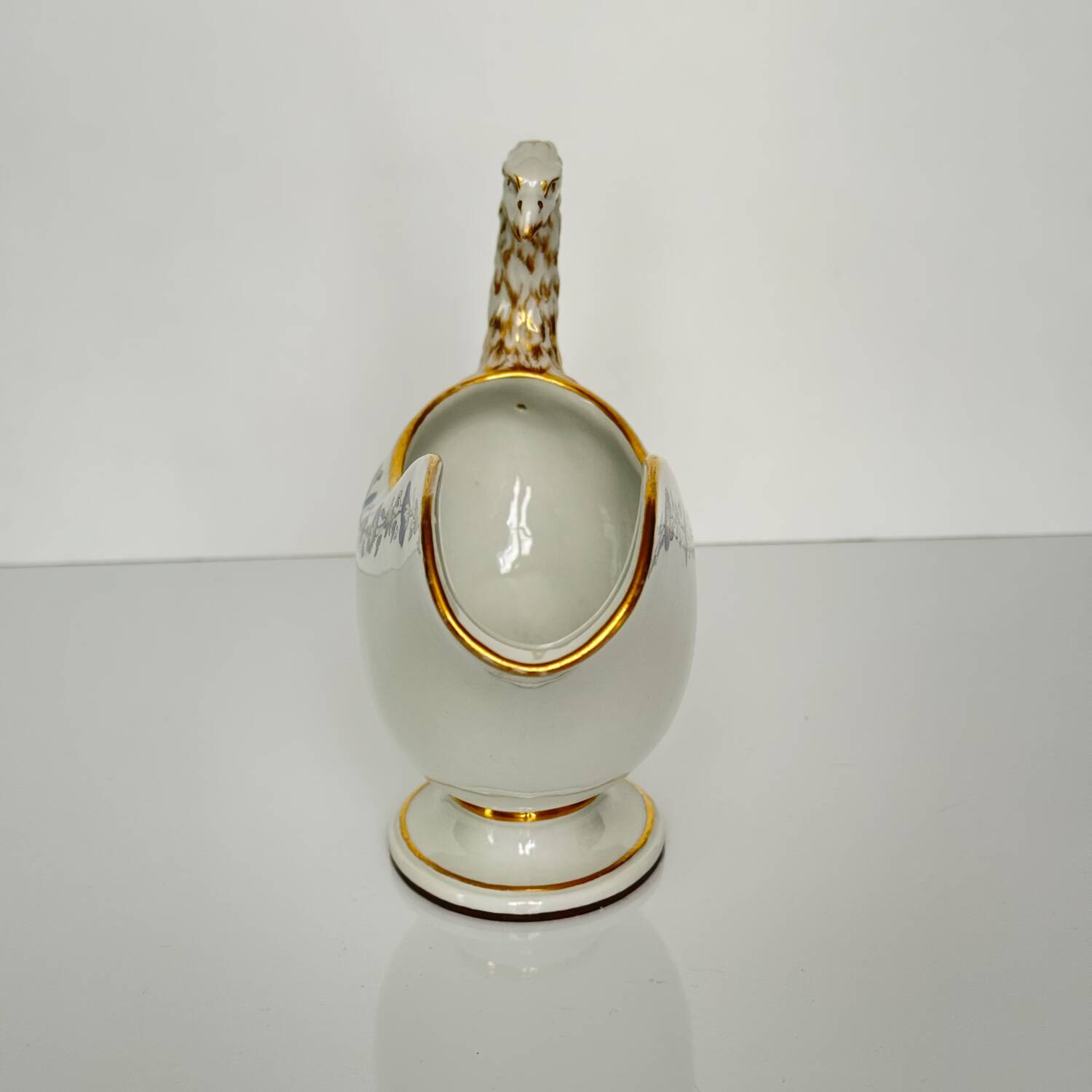 KPM Berlin porcelain sauce boat with tray | Early 19th century