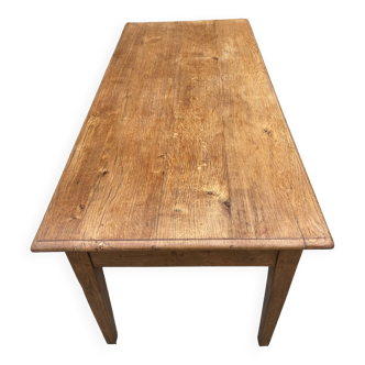 Oak table with a drawer early 20th