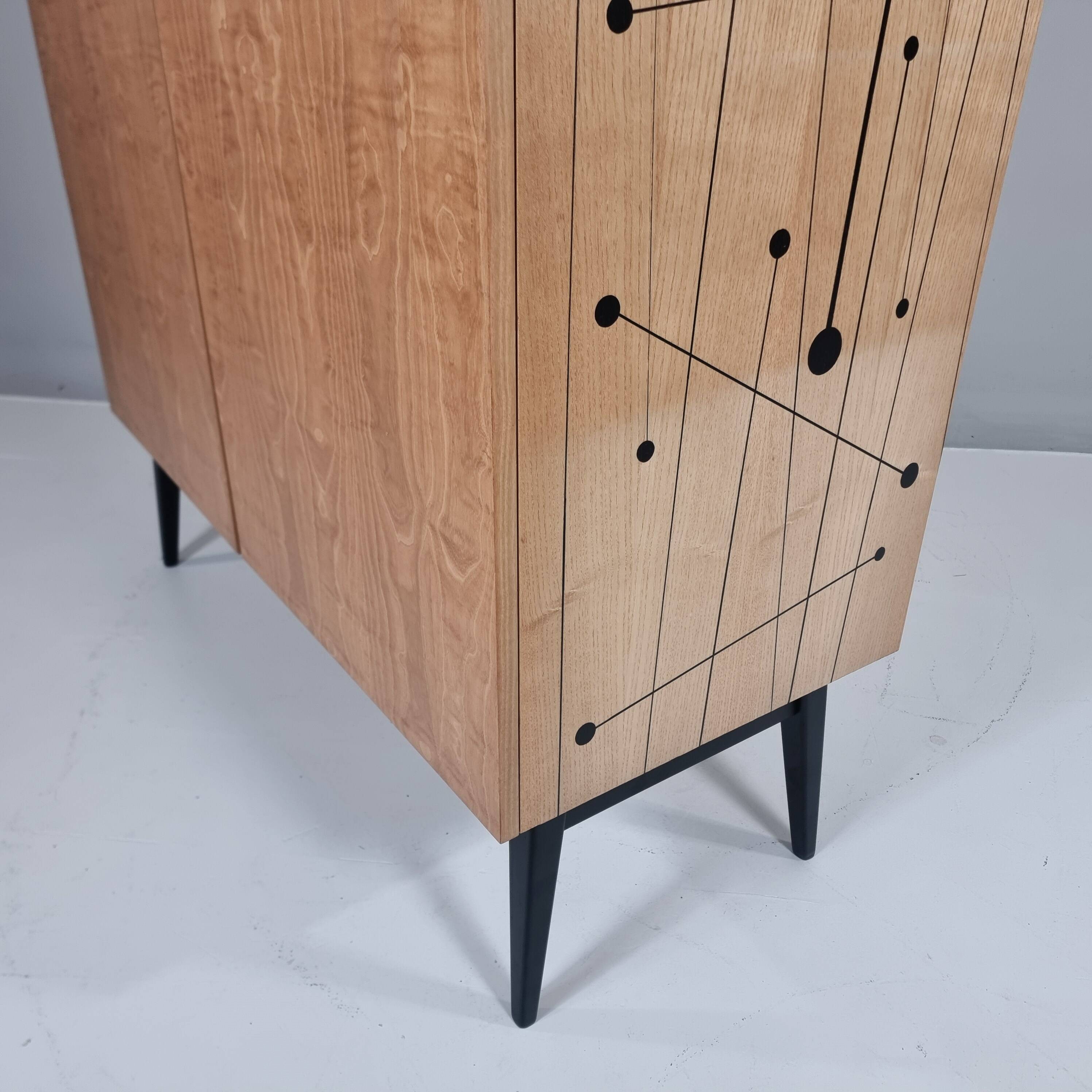 Vintage ash wardrobe, 1970s