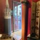 19th Century Italian Architectural Corinthian Wood Columns on Sandstone Plinths, Set of 2