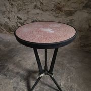 Table bistrot art déco française avec plateau Rex bakélite – c.1930–1940