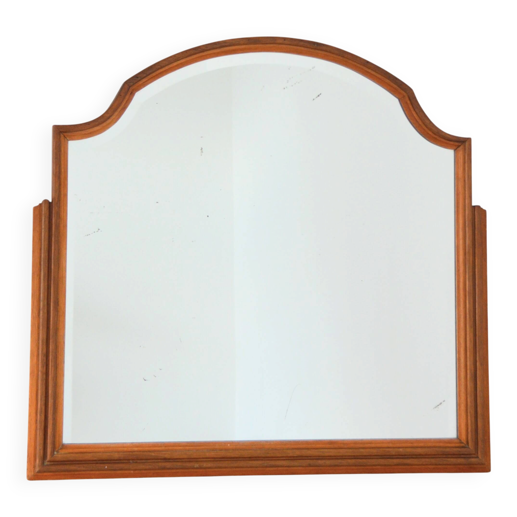 Antique bevelled mirror vintage 1930s