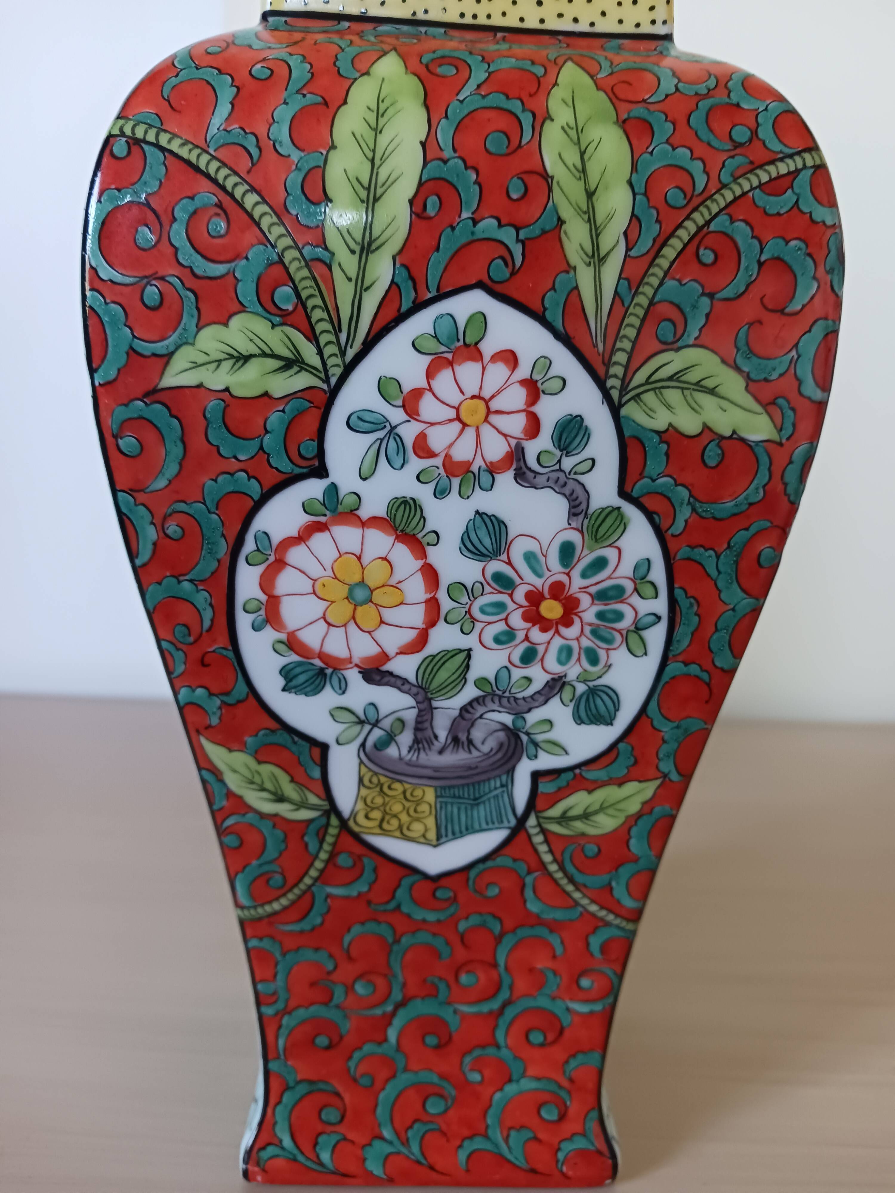 Japanese-style vase from Limoges