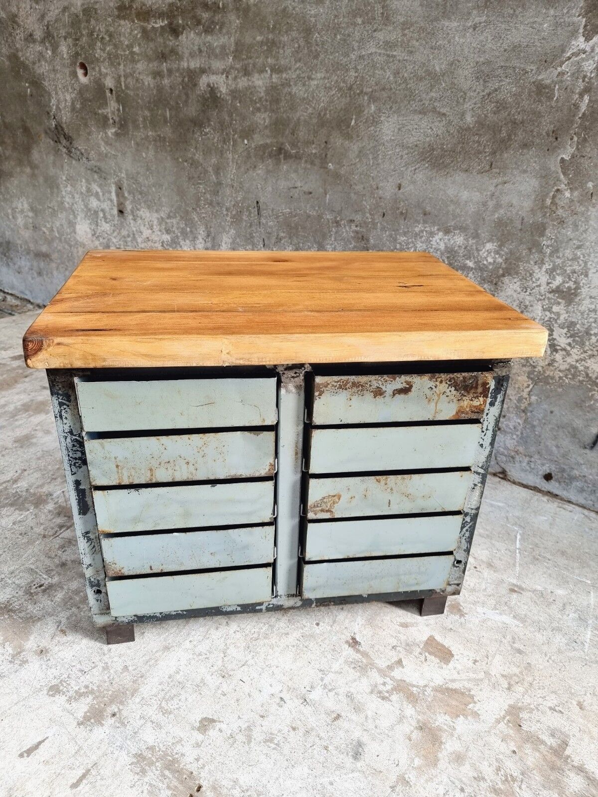 Industrial chest of drawers steel TV sideboard