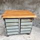 Industrial chest of drawers steel TV sideboard