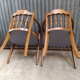 Pair of upholstered armchairs