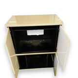 David Lange white lacquered wooden furniture