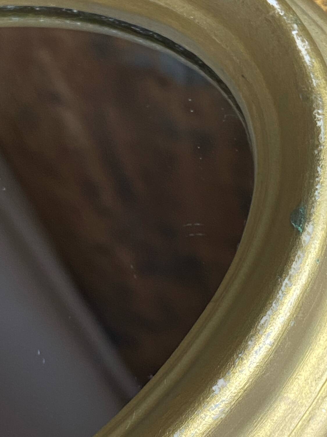 Small Italian oval-shaped mirror