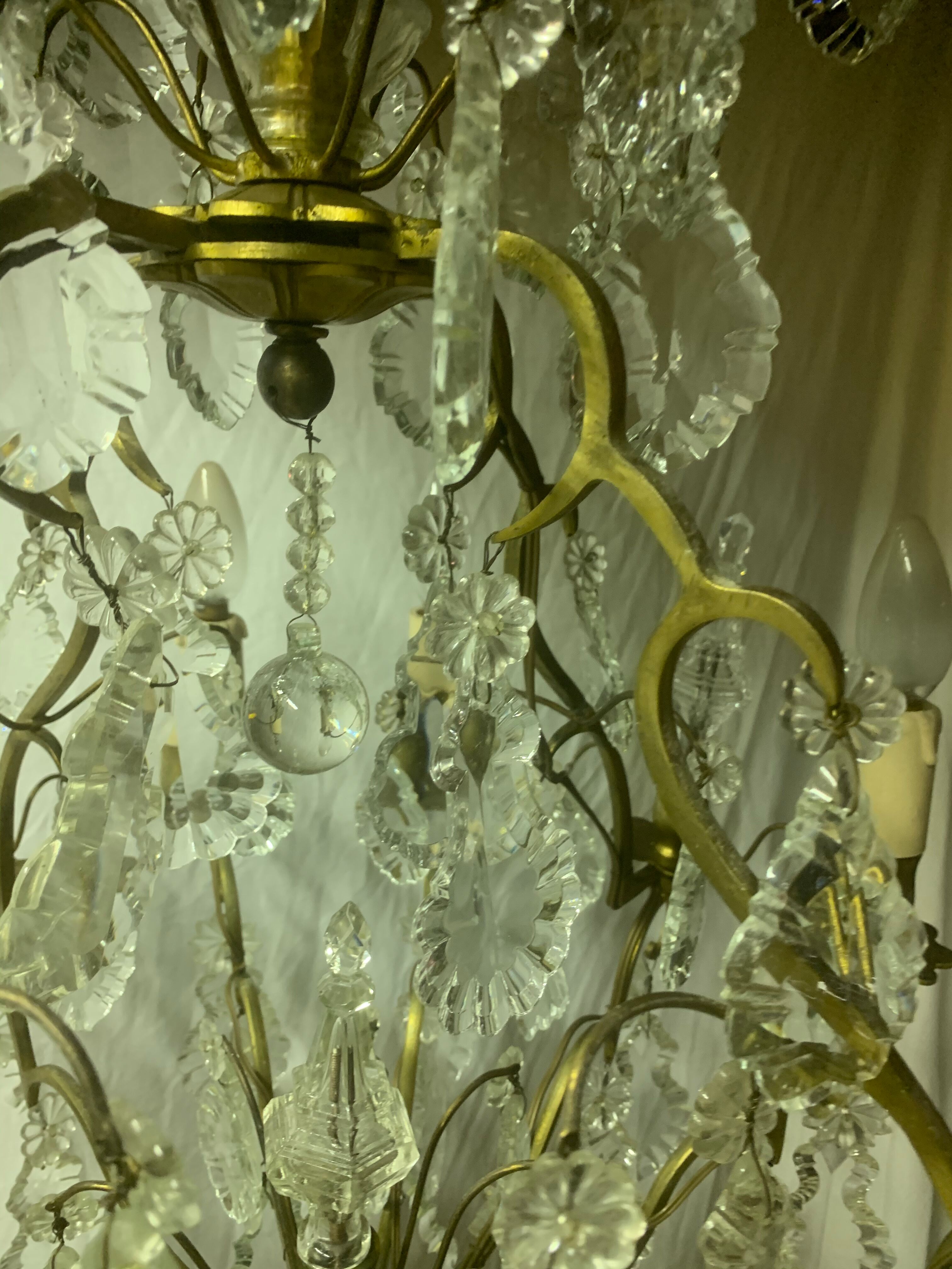 12-branched stamped chandelier