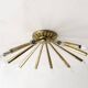 Angelo Lelli Mid-Century Modern Italian Brass Wall Lamp for Arredoluce, 50