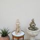 Antique Louis xvi style white marble hot water bottle coffee table