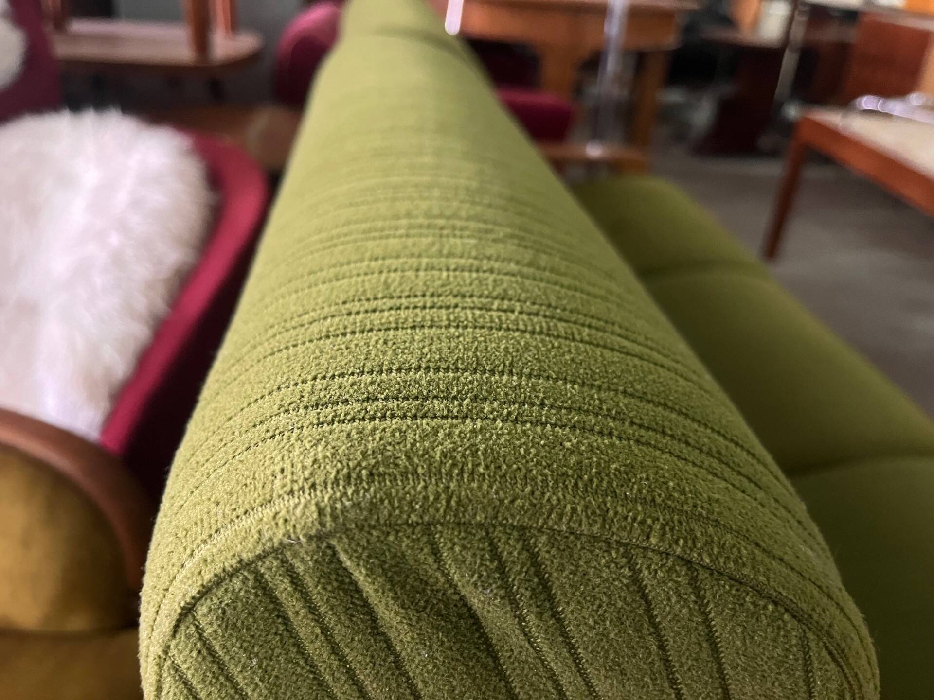 3-seater beech sofa from the 1970s, Czechoslovakia