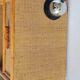Pair of vintage rattan bedside tables from the 1970s.