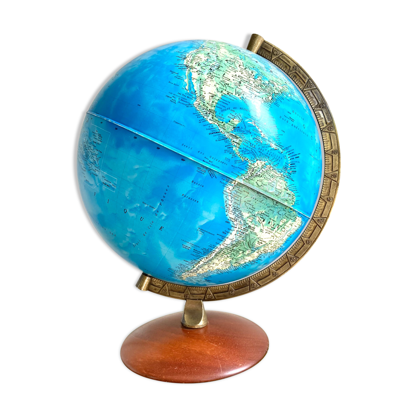 Mappemonde globe terrestre lumineux