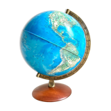Luminous terrestrial globe world map