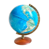 Mappemonde globe terrestre lumineux