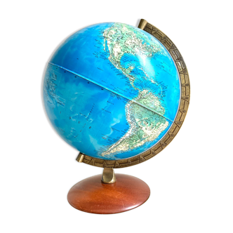 Mappemonde globe terrestre lumineux
