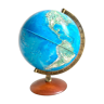 Luminous terrestrial globe world map