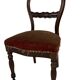 Pair of Louis Philippe period chairs in solid mahogany