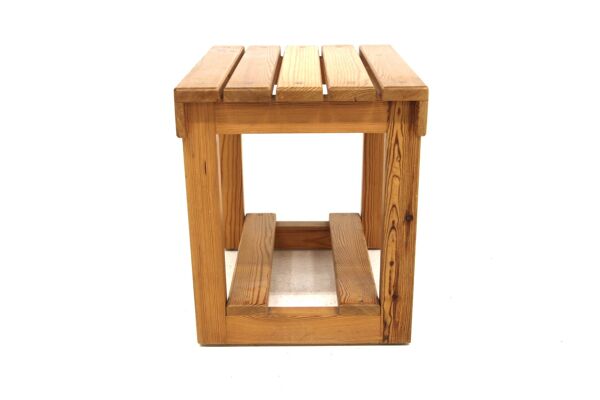 Tabouret scandinave en pin, Suède, 1970