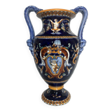 Gien earthenware vase, renaissance model