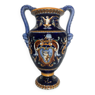 Vase en faïence de Gien modèle renaissance